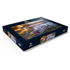 Darstellung des Puzzle Motivs Nebelschwaden und Sonnenstrahlen - Puzzleteile: 200