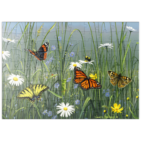 puzzleplate Wildflowers & Butterflies 100 Puzzle