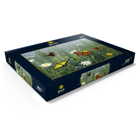 Darstellung des Puzzle Motivs Wildblumen & Schmetterlinge - Puzzleteile: 200