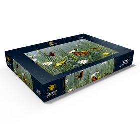 Darstellung des Puzzle Motivs Wildblumen & Schmetterlinge - Puzzleteile: 500