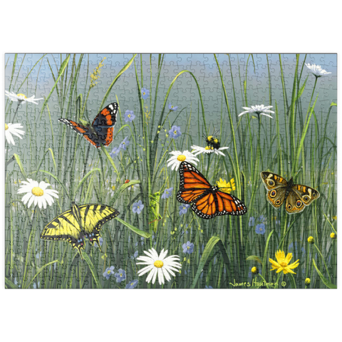 puzzleplate Wildflowers & Butterflies 500 Puzzle