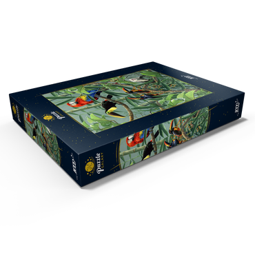 Papageien und Tukane im Regenwald 1000 Puzzle Schachtel Ansicht1