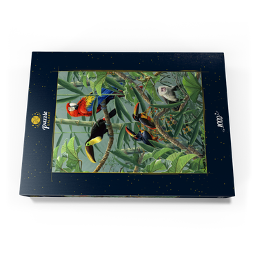 Papageien und Tukane im Regenwald 1000 Puzzle Schachtel Ansicht3