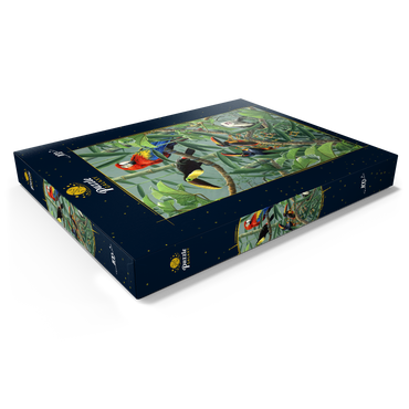 Papageien und Tukane im Regenwald 100 Puzzle Schachtel Ansicht1