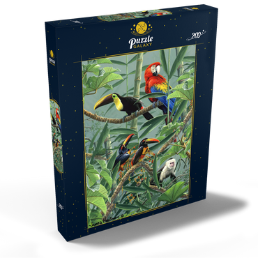 Papageien und Tukane im Regenwald 200 Puzzle Schachtel Ansicht2