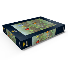 Alternative Darstellung des Puzzle-Motivs Farbenfrohe Vogelschar – Puzzleteile: 1000