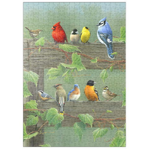 puzzleplate Farbenfrohe Vogelschar 500 Puzzle