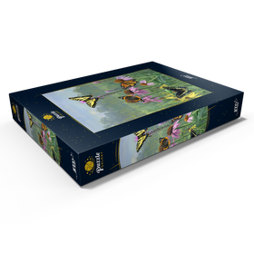 Darstellung des Puzzle Motivs Schmetterlinge im Sommergarten - Puzzleteile: 1000
