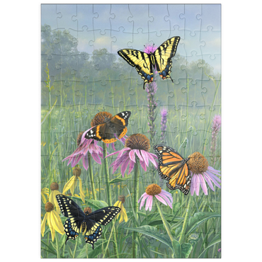 puzzleplate Schmetterlinge im Sommergarten 100 Puzzle