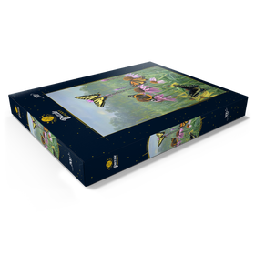 Darstellung des Puzzle Motivs Schmetterlinge im Sommergarten - Puzzleteile: 200