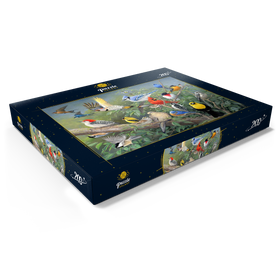 Darstellung des Puzzle Motivs Farbenfrohes Vogeltreffen - Puzzleteile: 200