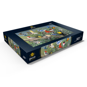 Alternative Darstellung des Puzzle-Motivs Farbenfrohes Vogeltreffen – Puzzleteile: 500