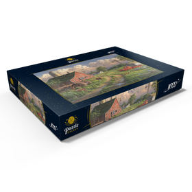 Alternative Darstellung des Puzzle-Motivs Tierische Begegnungen auf dem Bauernhof – Puzzleteile: 1000
