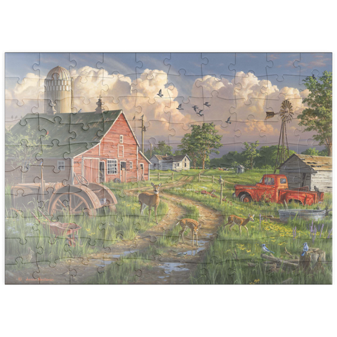 puzzleplate New Life at the Old Farm 100 Puzzle