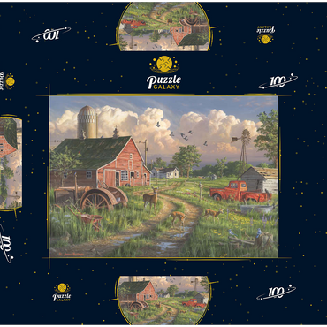 New Life at the Old Farm 100 Puzzle Schachtel 3D Modell