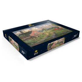 Alternative Darstellung des Puzzle-Motivs Tierische Begegnungen auf dem Bauernhof – Puzzleteile: 200