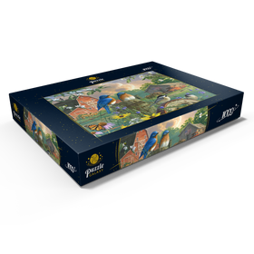 Darstellung des Puzzle Motivs Vogelgezwitscher auf der Farm - Puzzleteile: 1000