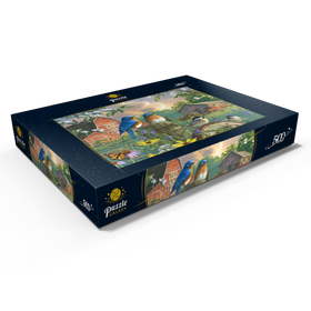 Alternative Darstellung des Puzzle-Motivs Vogelgezwitscher auf der Farm – Puzzleteile: 500