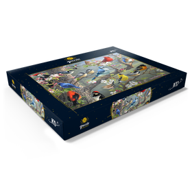 Alternative Darstellung des Puzzle-Motivs Bunte Vögel im Blütenbaum – Puzzleteile: 100