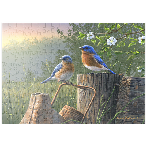 puzzleplate Daybreak Bluebirds 200 Puzzle