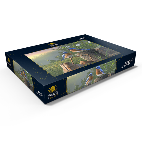 Daybreak Bluebirds 500 Puzzle Schachtel Ansicht1