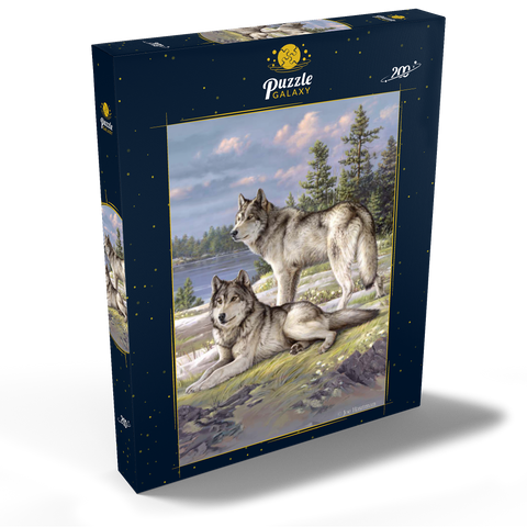 Wolfsruhe am Seeufer 200 Puzzle Schachtel Ansicht2