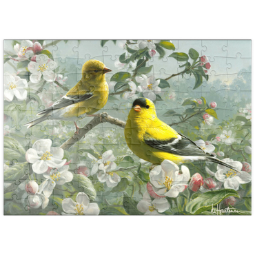 puzzleplate Orchard Goldfinch 100 Puzzle