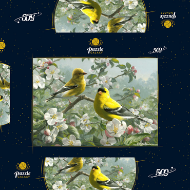 Orchard Goldfinch 500 Puzzle Schachtel 3D Modell