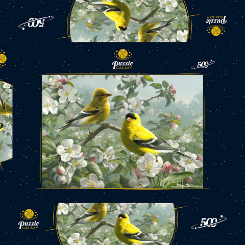 Orchard Goldfinch 500 Puzzle Schachtel 3D Modell