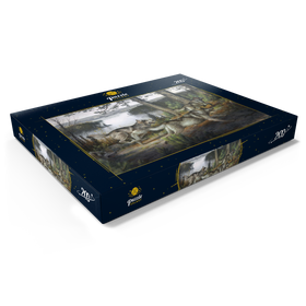 Darstellung des Puzzle Motivs Wilde Wanderung durch die Natur - Puzzleteile: 200