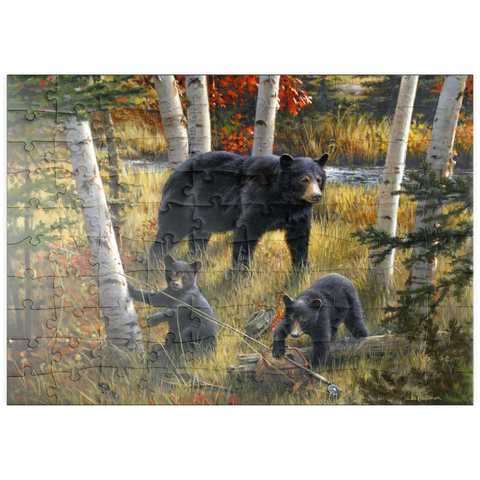puzzleplate Bears & Birches 100 Puzzle