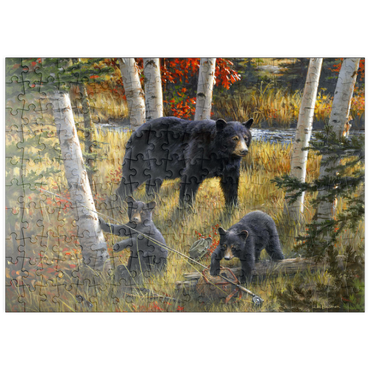 puzzleplate Bears & Birches 200 Puzzle