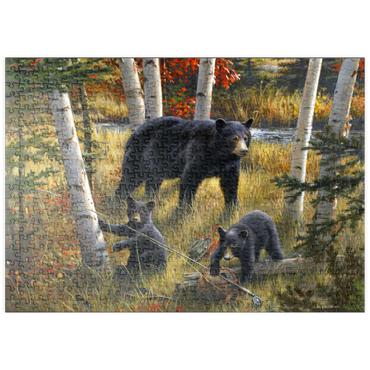 puzzleplate Bears & Birches 500 Puzzle