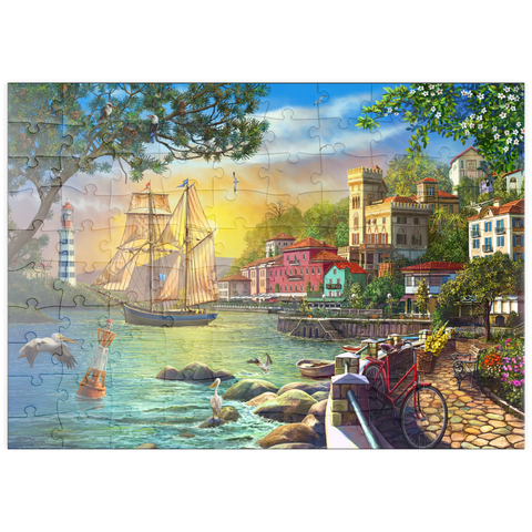 puzzleplate City Embankment at Sunset 100 Puzzle