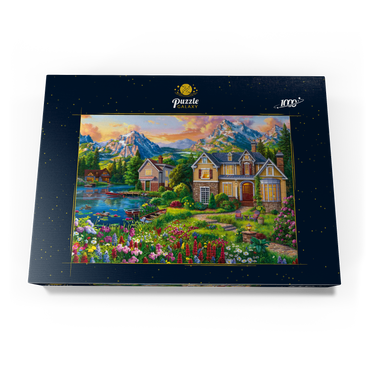 Cozy House by the Lake 1000 Puzzle Schachtel Ansicht3
