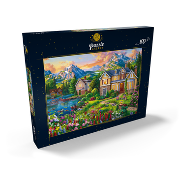Cozy House by the Lake 100 Puzzle Schachtel Ansicht2