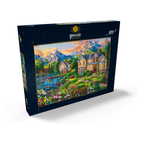 Cozy House by the Lake 100 Puzzle Schachtel Ansicht2