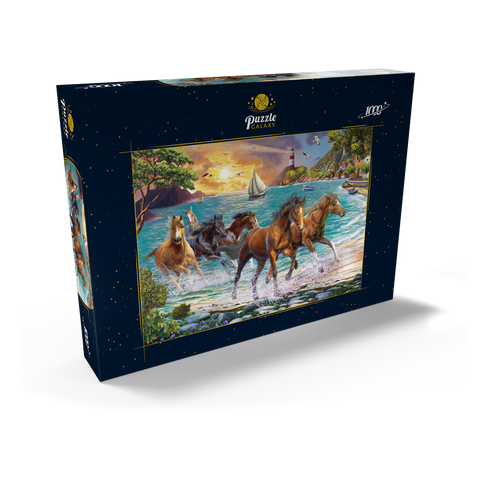 Horses by the Sea at Sunset 1000 Puzzle Schachtel Ansicht2