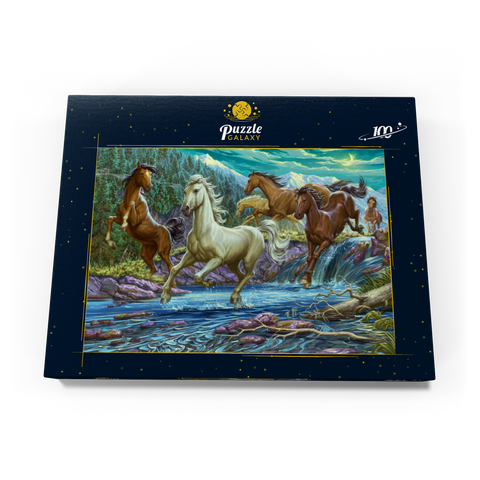 Running Midnight Horses 100 Puzzle Schachtel Ansicht3