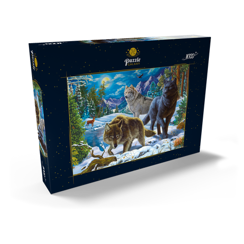 Wolves in the Snowy Night 1000 Puzzle Schachtel Ansicht2