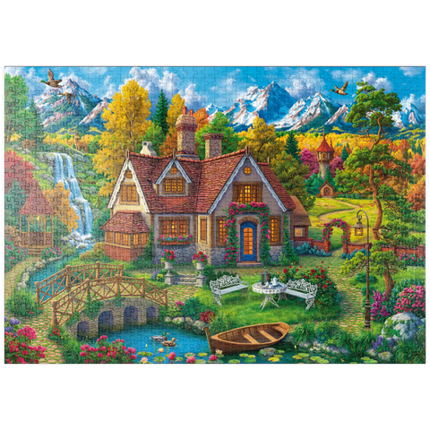 puzzleplate Magic House by the Mountains 1000 Puzzle