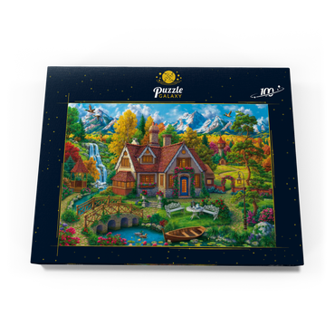 Magic House by the Mountains 100 Puzzle Schachtel Ansicht3