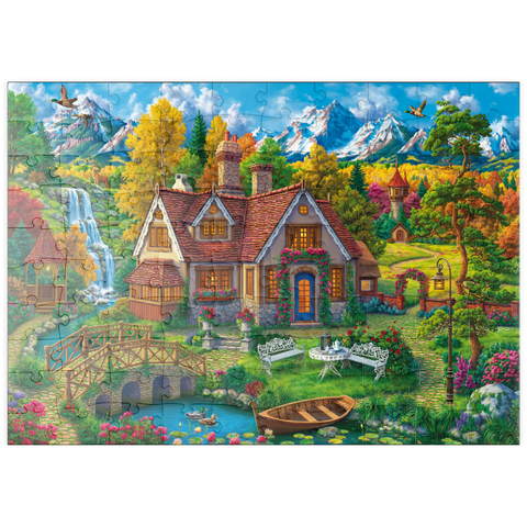 puzzleplate Magic House by the Mountains 100 Puzzle