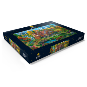 Alternative Darstellung des Puzzle-Motivs Romantisches Cottage im Gebirge – Puzzleteile: 200