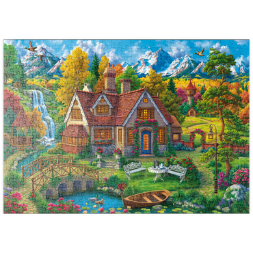 puzzleplate Magic House by the Mountains 500 Puzzle