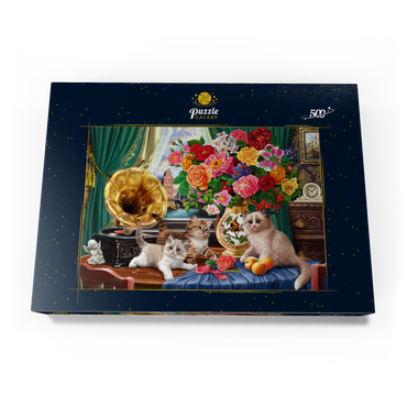 Kittens & Colorful Flowers 500 Puzzle Schachtel Ansicht3