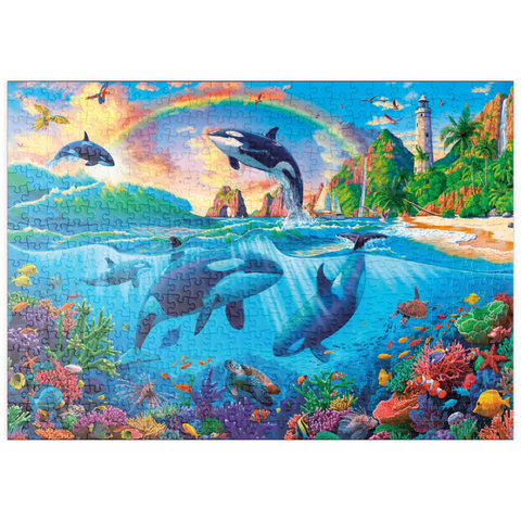 puzzleplate Whales in the Ocean 500 Puzzle