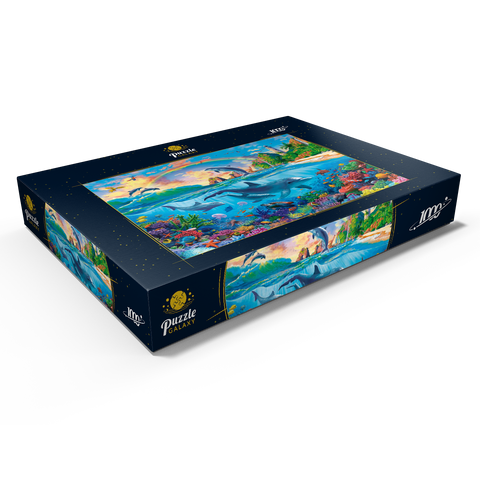 Dolphins in the Ocean 1000 Puzzle Schachtel Ansicht1