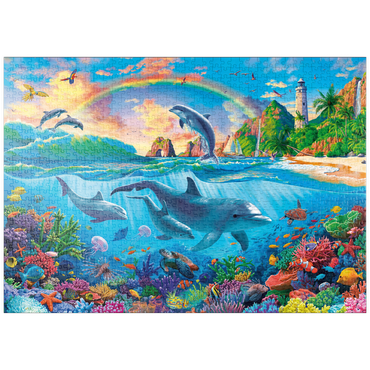 puzzleplate Dolphins in the Ocean 1000 Puzzle