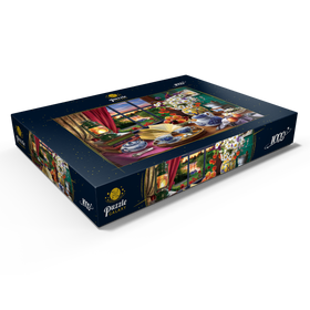 Alternative Darstellung des Puzzle-Motivs Abendliche Teeparty – Puzzleteile: 1000